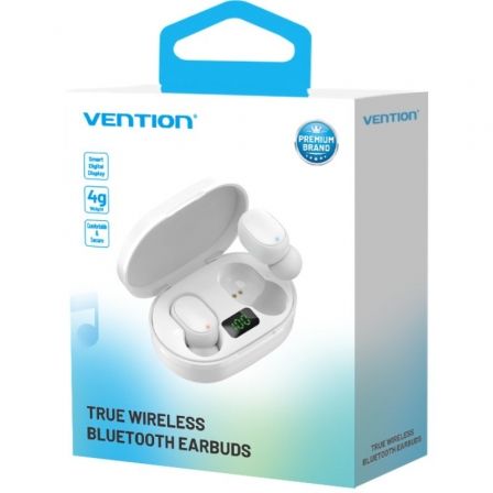 Vention Tiny T16 F12W0 Auriculares Inalámbricos Bluetooth con Estuche de Carga, Blancos Vention Tiny T16 F12W0 Auriculares Inalámbricos Bluetooth con Estuche de Carga, Blancos